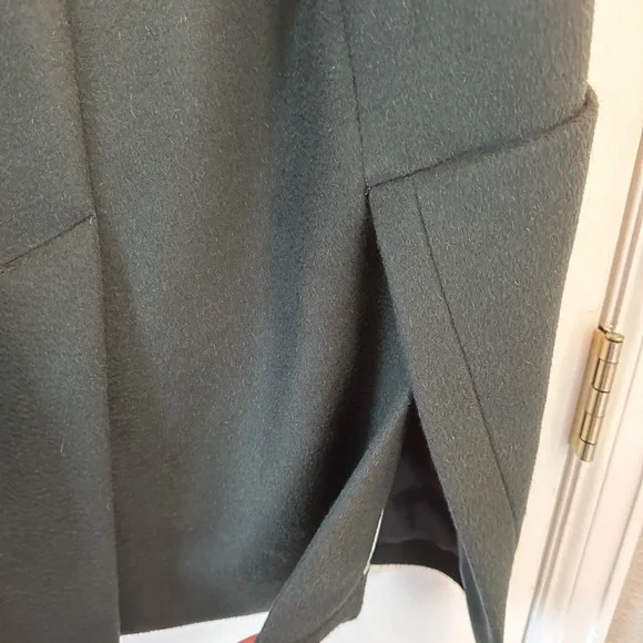 Sonia Rykiel Sleeveless Camel Hair Lined Sleeveless Coat/Vest Hunter Green Sz 6